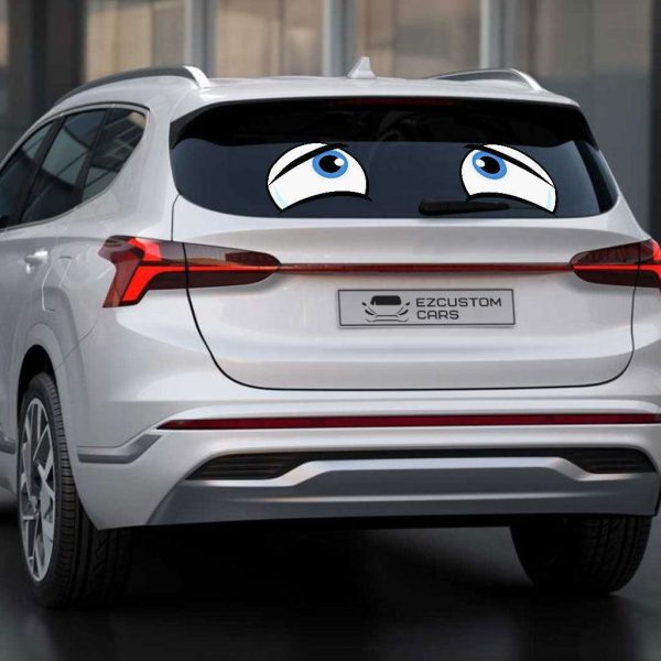 disappointed eyes car sticker cartoon custom car accessories 6mfla