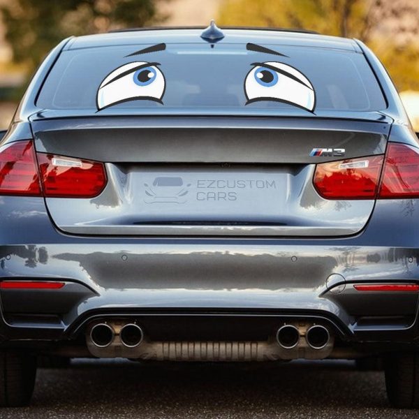 disappointed eyes car sticker cartoon custom car accessories f59lj