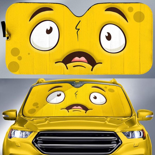 docile cartoon eyes car sun shade custom car accessories b5zzb