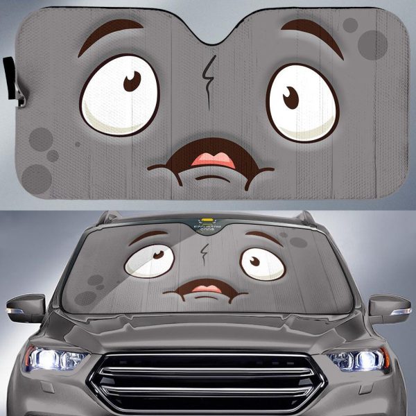docile cartoon eyes car sun shade custom car accessories dwwo8