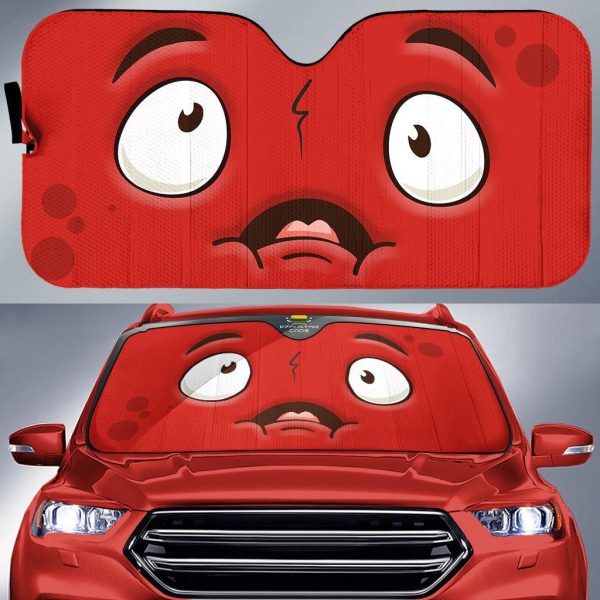 docile cartoon eyes car sun shade custom car accessories erwdq