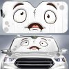 Docile Cartoon Eyes Car Sun Shade Custom Car Accessories