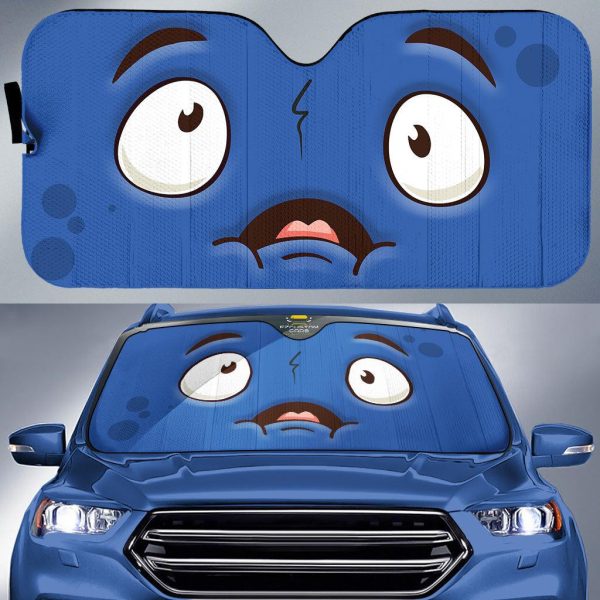 docile cartoon eyes car sun shade custom car accessories wenix