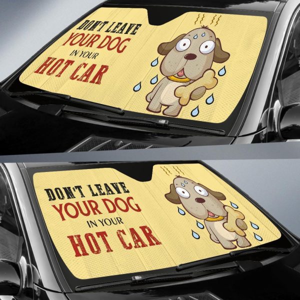 dont leave your dog in your hot car auto sun shade soyxf