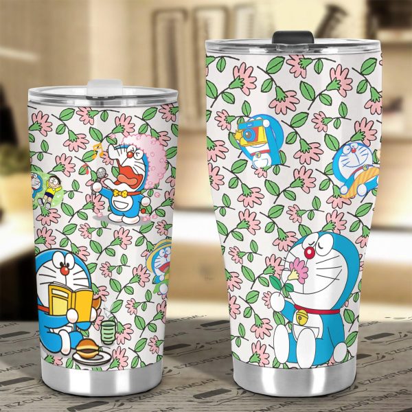doraemon happy stainless steel tumbler doraemon anime car accessories jvby5
