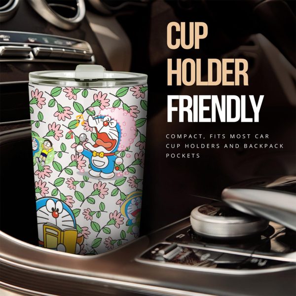Doraemon Happy Stainless Steel Tumbler Doraemon Anime Car Accessories