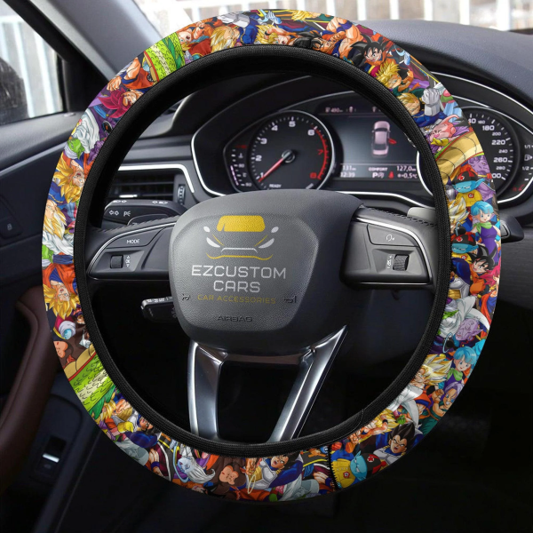 dragon ball anime steering wheel cover custom anime car accessories ihmr2