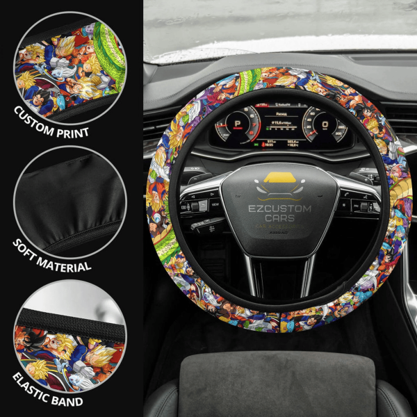 dragon ball anime steering wheel cover custom anime car accessories jczs7