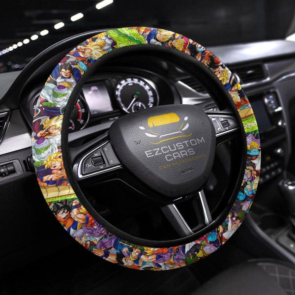 Dragon Ball Anime Steering Wheel Cover Custom Anime Car Accessories