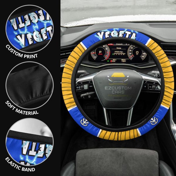 dragon ball anime steering wheel cover custom vegeta car accessories 2sssj