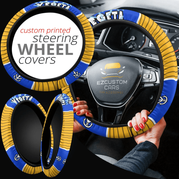 dragon ball anime steering wheel cover custom vegeta car accessories p0jek