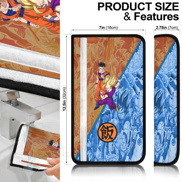 dragon ball z anime seat belt covers anime car accessories gohan wzovr
