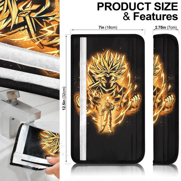 dragon ball z anime seat belt covers anime car accessories golden trunks zeq1g