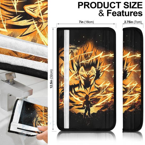 dragon ball z anime seat belt covers anime car accessories golden vegeta xsslo