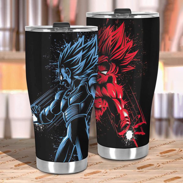 dragon ball z car accessories anime car tumbler cup goku blue x red ngavn