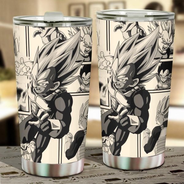 Dragon Ball Z Car Accessories Anime Car Tumbler Cup Goku Blue x Red