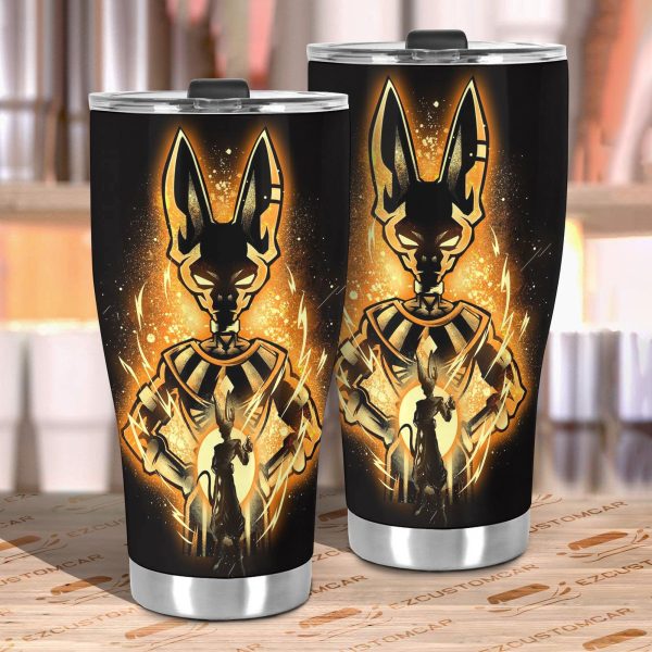 dragon ball z car accessories anime car tumbler cup golden beerus vizyo