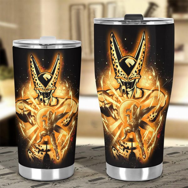 dragon ball z car accessories anime car tumbler cup golden cell zmqss