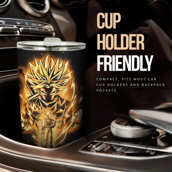 dragon ball z car accessories anime car tumbler cup golden trunks uw12j