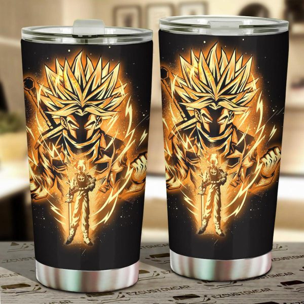 Dragon Ball Z Car Accessories Anime Car Tumbler Cup Golden Cell