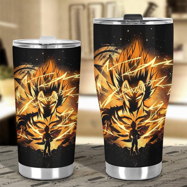dragon ball z car accessories anime car tumbler cup golden vegeta awedx