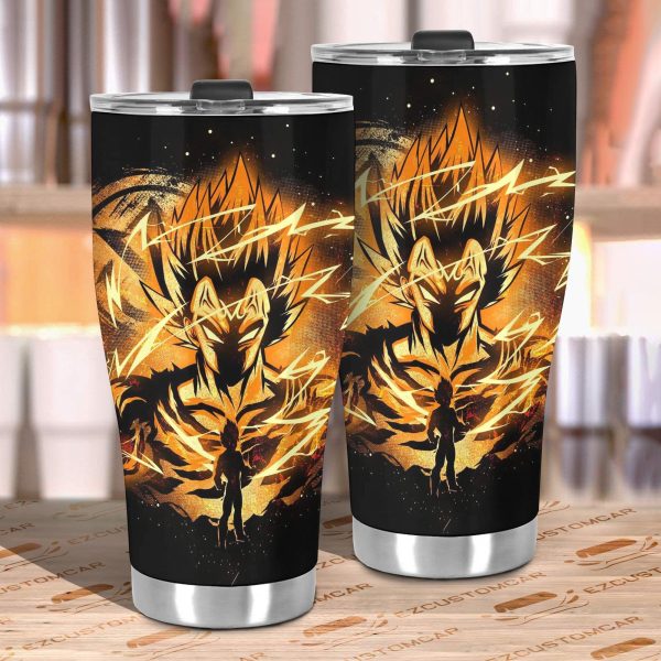 dragon ball z car accessories anime car tumbler cup golden vegeta cfnra