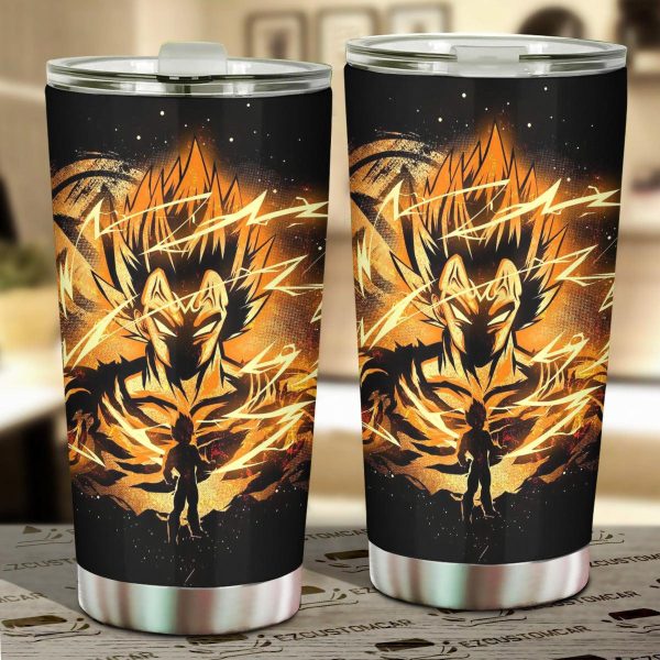 Dragon Ball Z Car Accessories Anime Car Tumbler Cup Golden Cell