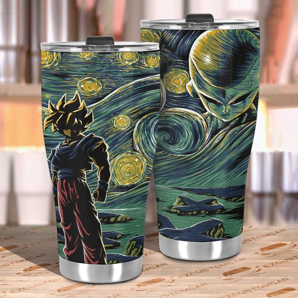 dragon ball z car accessories anime car tumbler cup starry night goku ejw12