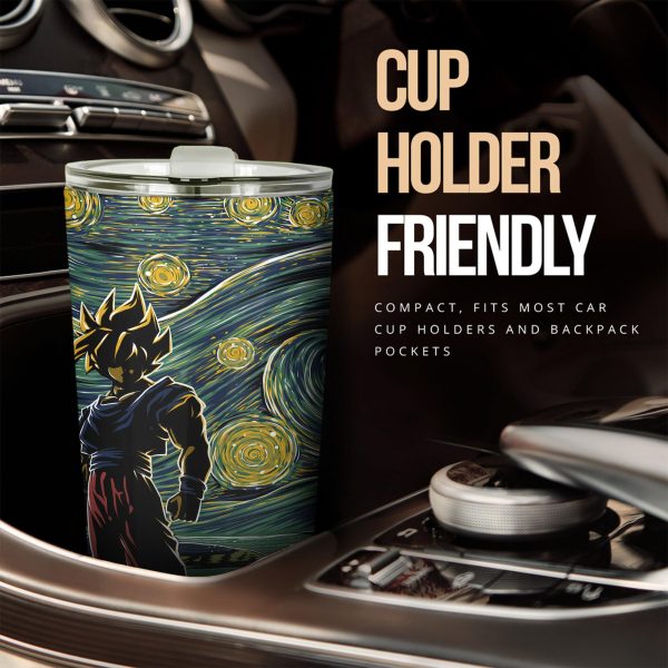 dragon ball z car accessories anime car tumbler cup starry night goku ul731