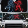 Dragon Ball Z Car Accessories Anime Car Windshield Sun Shade Goku Blue x Red