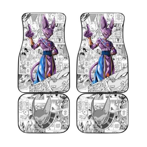 dragon ball z car floor mats anime car accessories beerus mix manga dt2c5