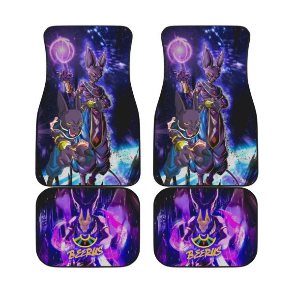 Dragon Ball Z Car Floor Mats Golden Beerus