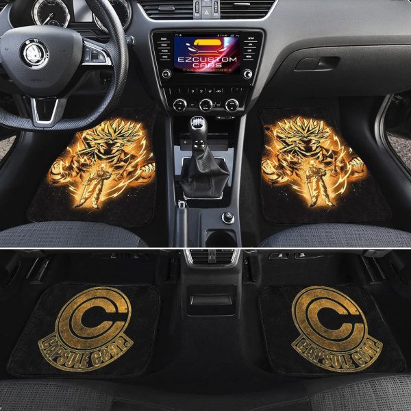 Dragon Ball Z Car Floor Mats Golden Trunks 2 dragon ball z car floor mats golden trunks fdaqa