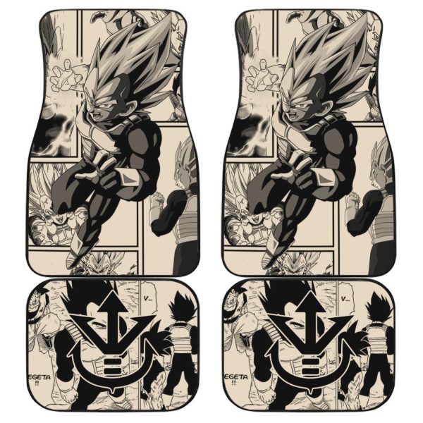 Dragon Ball Z Car Floor Mats Vegeta Mix Manga