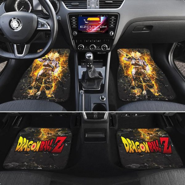dragon ball z future trunks car floor mats 1fzwv