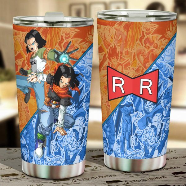 Dragon Ball Z Tumbler Anime Mug Car Accessories Android 17