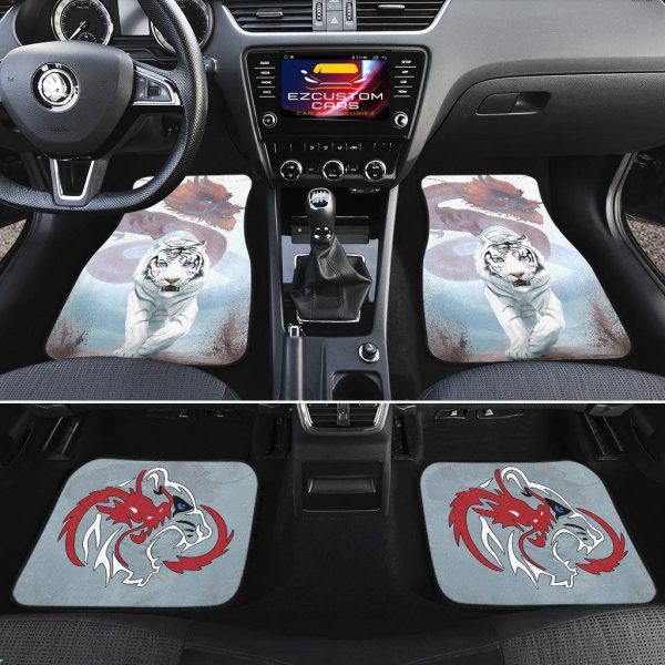 dragon x tiger car floor mats custom tiger car accessories hd9od