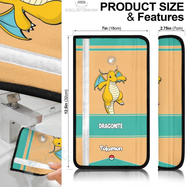 dragonite seat belt cover custom pokemon gift car accessories g9hrv