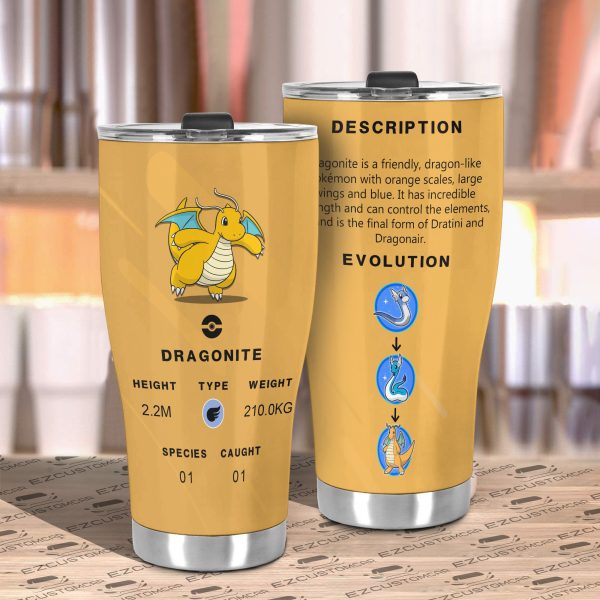 dragonite travel mug gift idea for pokemon fans xdl7d