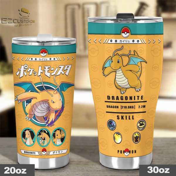 dragonite travel mug ideal tumbler for your pokemon collections ghxgi