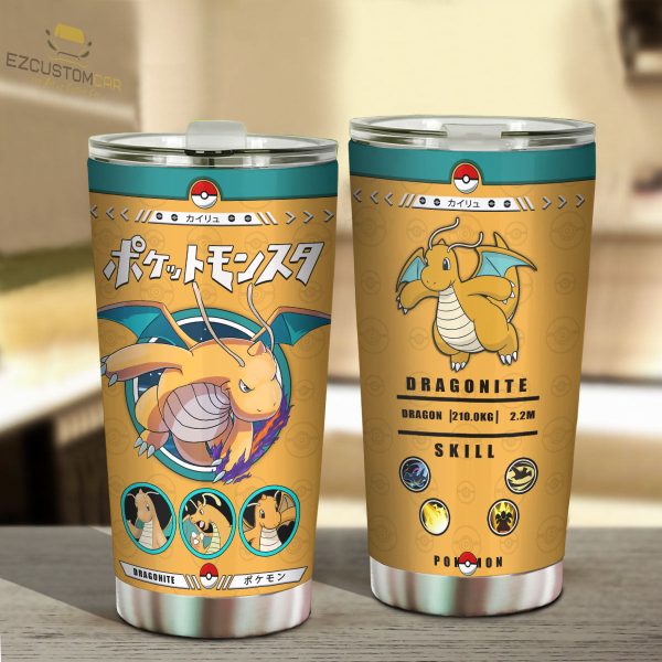 dragonite travel mug ideal tumbler for your pokemon collections vozwd