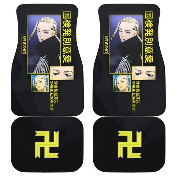 Draken Car Floor Mats Custom Tokyo Revengers Anime Car Accessories