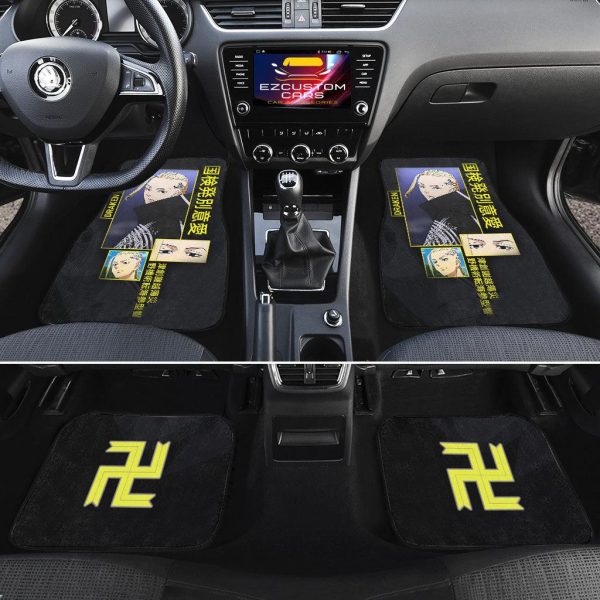 draken car floor mats custom tokyo revengers anime car accessories knfxf