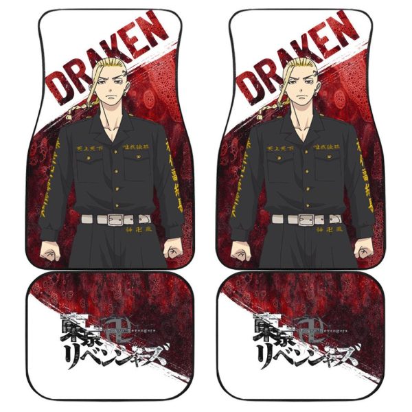 Draken Car Floor Mats Custom Tokyo Revengers Anime Car Accessories