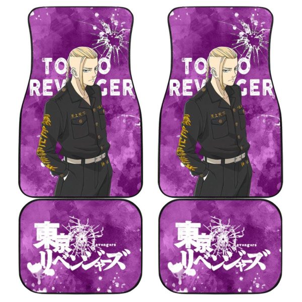 Draken and Mickey Car Floor Mats Custom Tokyo Revengers Anime Car Accessories