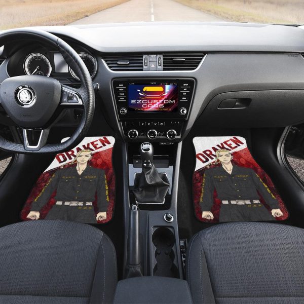 draken car floor mats custom tokyo revengers anime car accessories qj0ph