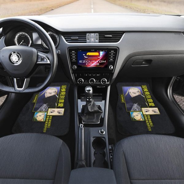 draken car floor mats custom tokyo revengers anime car accessories yogmf