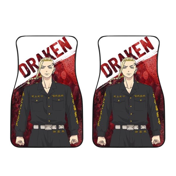 draken car floor mats custom tokyo revengers anime car accessories zpbeb
