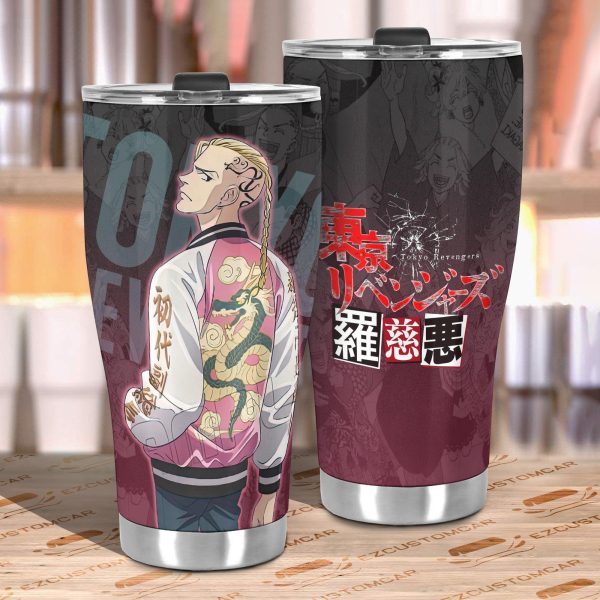 draken car tumbler cup custom anime tokyo revengers car accessories agytd