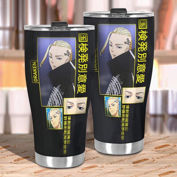 draken car tumbler cup custom tokyo revenger anime car accessories d14ow
